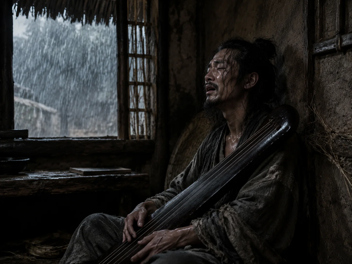 连续十天大雨，简陋的居室里子桑饿得奄奄一息。他坐在屋角弹着琴，声音若歌若哭："父邪！母邪！天乎！人乎！"他找了——找父母、找天地、找一切可能的原因——找不到为什么自己会穷到这种地步。"求其为之者而不得也。然而至此极者，命也夫！"大宗师最后的余音：找不到答案的诚实。
